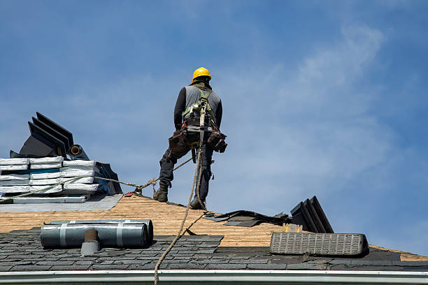 Professional Flat Roof Repair technician working in Markham, IL